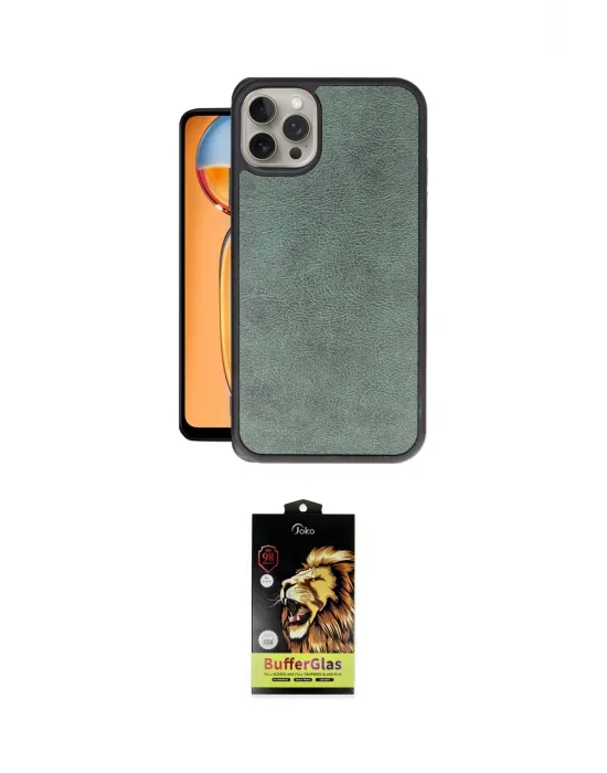 ieg™ iPhone 14 Pro Kılıf Kıvılcım Işık Serisi - Siyah Buffer Cam Ekran Koruyucu
