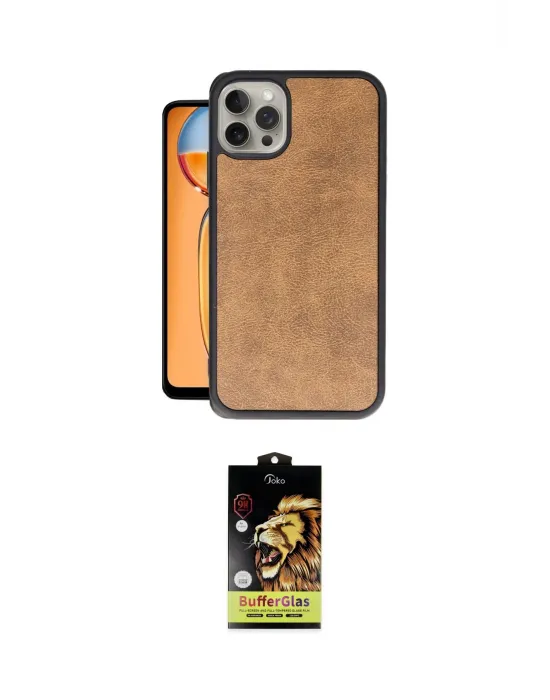 ieg™ iPhone 14 Pro Kılıf Kıvılcım Işık Serisi - Siyah Buffer Cam Ekran Koruyucu