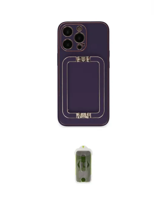 ieg™ iPhone 14 Pro Kılıf Kozmos Minimal Prime - Siyah Joko Magic 5D Hayalet Cam