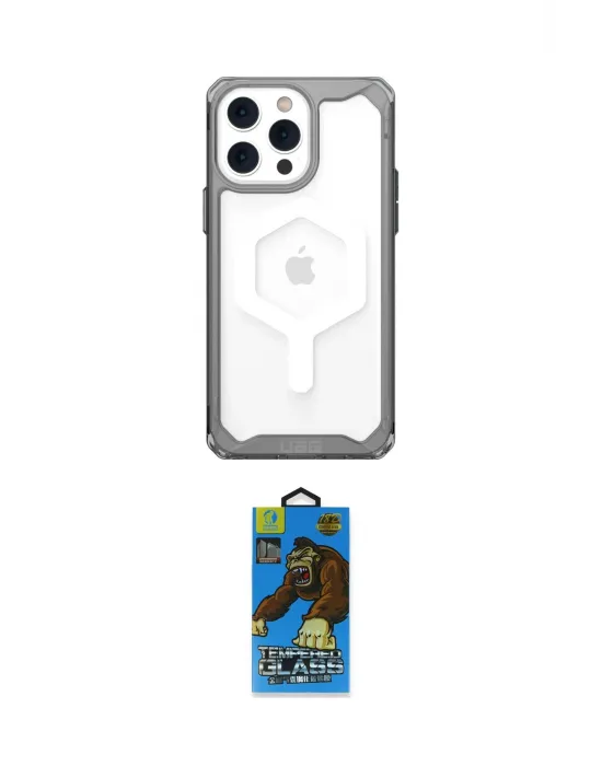 ieg™ iPhone 14 Pro Kılıf Kutup Doku Prime - Siyah 18D Cam Ekran Koruyucu