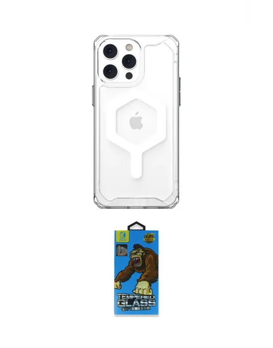 ieg™ iPhone 14 Pro Kılıf Kutup Doku Prime - Siyah 18D Cam Ekran Koruyucu