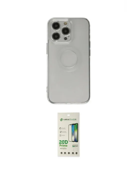 ieg™ iPhone 14 Pro Kılıf Kutup Klasik - Siyah 20D Premium Cam Ekran Koruyucu