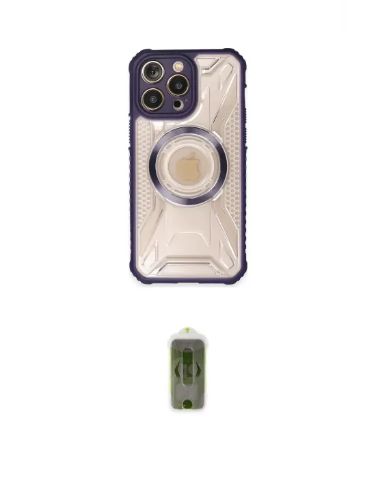 ieg™ iPhone 14 Pro Kılıf Kutup Modern - Siyah Joko Magic 5D Hayalet Cam