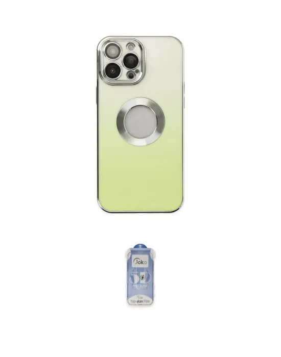 ieg™ iPhone 14 Pro Kılıf Kutup Yansıma Özel Seri - Siyah Joko Magic 5D Cam