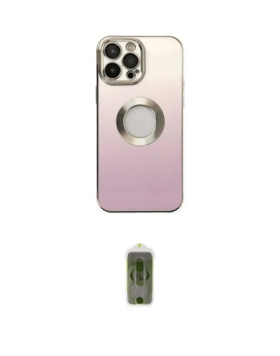 ieg™ iPhone 14 Pro Kılıf Kutup Yansıma Özel Seri - Siyah Joko Magic 5D Hayalet Cam
