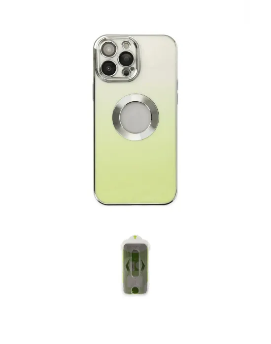 ieg™ iPhone 14 Pro Kılıf Kutup Yansıma Özel Seri - Siyah Joko Magic 5D Hayalet Cam