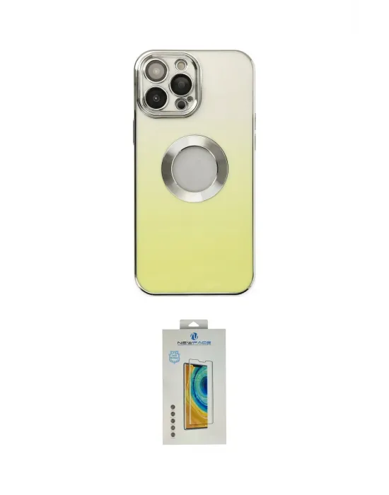 ieg™ iPhone 14 Pro Kılıf Kutup Yansıma Özel Seri - Siyah Polymer Nano Ekran Koruyucu