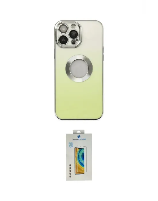 ieg™ iPhone 14 Pro Kılıf Kutup Yansıma Özel Seri - Siyah Polymer Nano Ekran Koruyucu