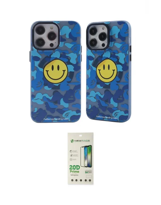 ieg™ iPhone 14 Pro Kılıf Nova Doku Koleksiyonu - Siyah 20D Premium Cam Ekran Koruyucu
