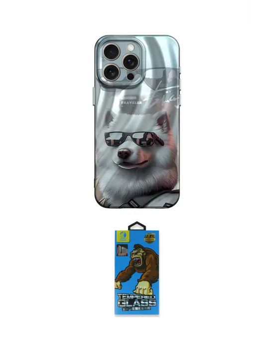 ieg™ iPhone 14 Pro Kılıf Nova Doku Prime - Siyah 18D Cam Ekran Koruyucu