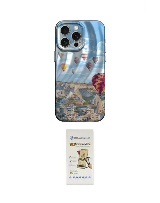 ieg™ iPhone 14 Pro Kılıf Nova Doku Prime - Siyah Mat Seramik Nano Ekran Koruyucu