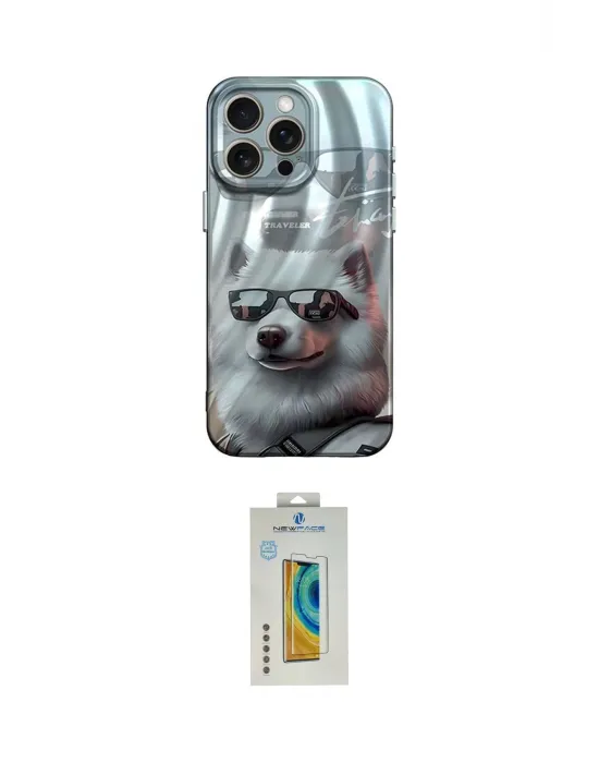 ieg™ iPhone 14 Pro Kılıf Nova Doku Prime - Siyah Polymer Nano Ekran Koruyucu