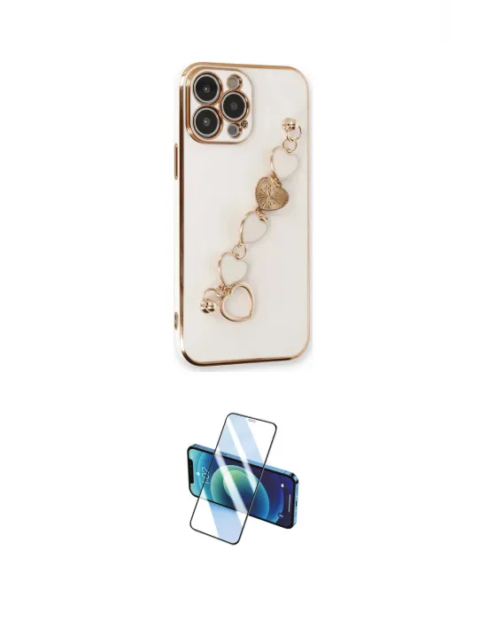 ieg™ iPhone 14 Pro Kılıf Nova Işık Prime - Siyah 3D Antistatik Cam Ekran Koruyucu