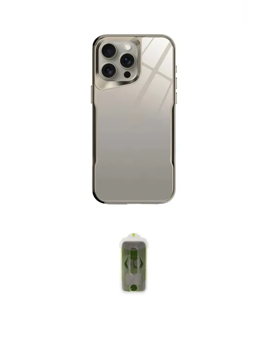 ieg™ iPhone 14 Pro Kılıf Odak Doku - Siyah Joko Magic 5D Hayalet Cam