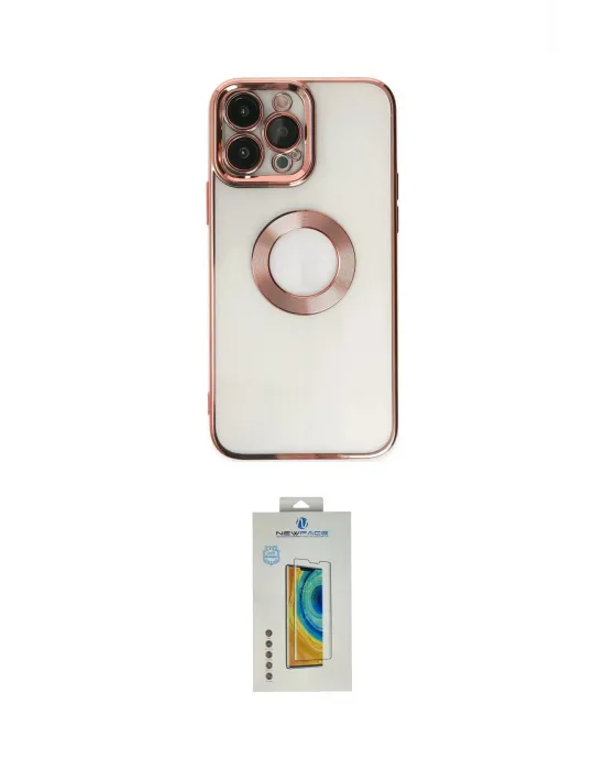 ieg™ iPhone 14 Pro Kılıf Pusula Form - Siyah Polymer Nano Ekran Koruyucu
