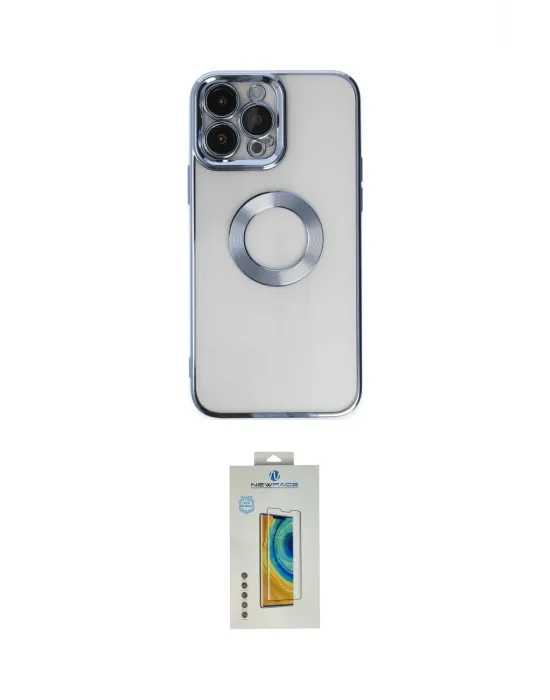ieg™ iPhone 14 Pro Kılıf Pusula Form - Siyah Polymer Nano Ekran Koruyucu