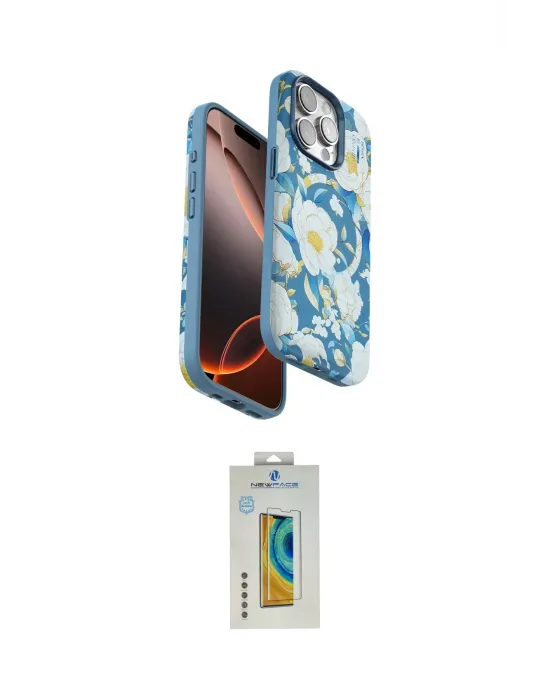 ieg™ iPhone 14 Pro Kılıf Siluet Doku - Siyah Polymer Nano Ekran Koruyucu