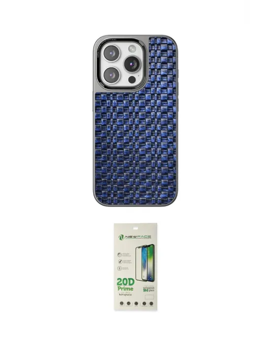 ieg™ iPhone 14 Pro Kılıf Siluet Form Serisi - Siyah 20D Premium Cam Ekran Koruyucu