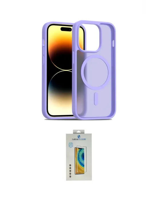 ieg™ iPhone 14 Pro Kılıf Siluet Minimal Prime - Siyah Polymer Nano Ekran Koruyucu