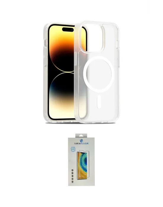 ieg™ iPhone 14 Pro Kılıf Siluet Minimal Prime - Siyah Polymer Nano Ekran Koruyucu