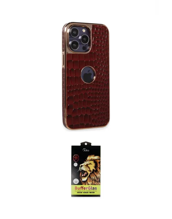 ieg™ iPhone 14 Pro Kılıf Ufuk Form Prime - Siyah Buffer Cam Ekran Koruyucu