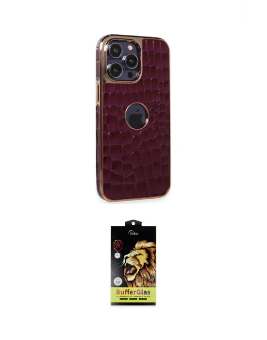 ieg™ iPhone 14 Pro Kılıf Ufuk Form Prime - Siyah Buffer Cam Ekran Koruyucu