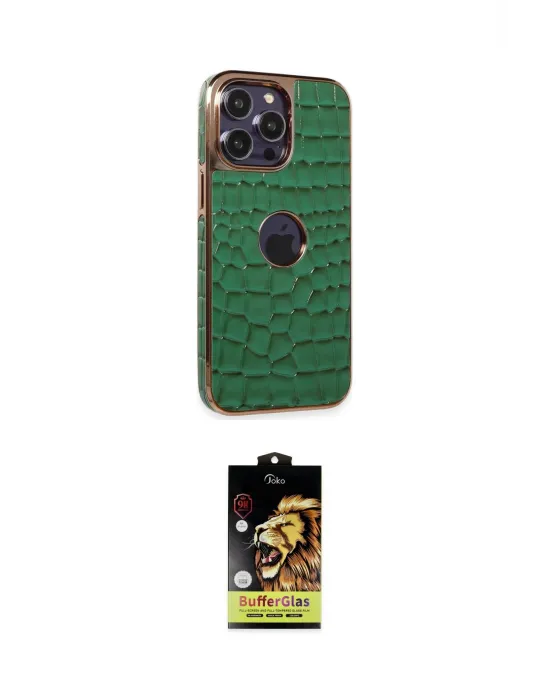 ieg™ iPhone 14 Pro Kılıf Ufuk Form Prime - Siyah Buffer Cam Ekran Koruyucu
