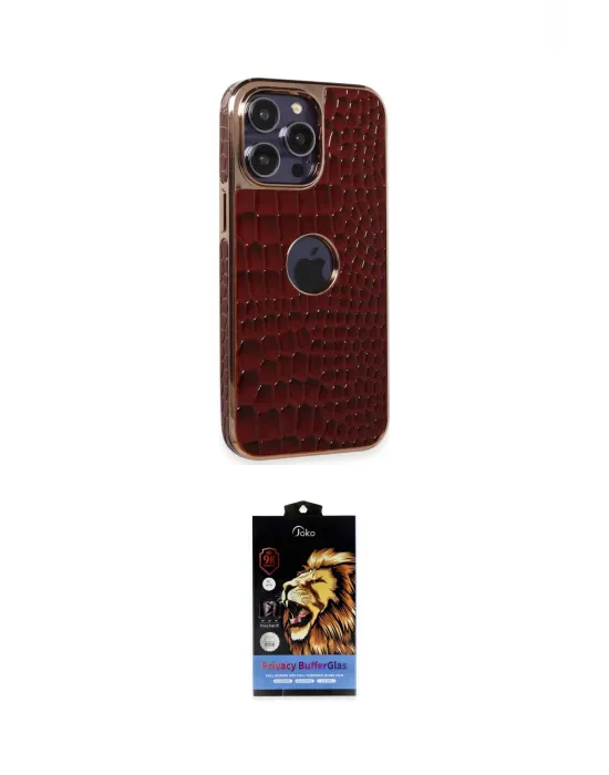 ieg™ iPhone 14 Pro Kılıf Ufuk Form Prime - Siyah Buffer Hayalet Cam Ekran Koruyucu