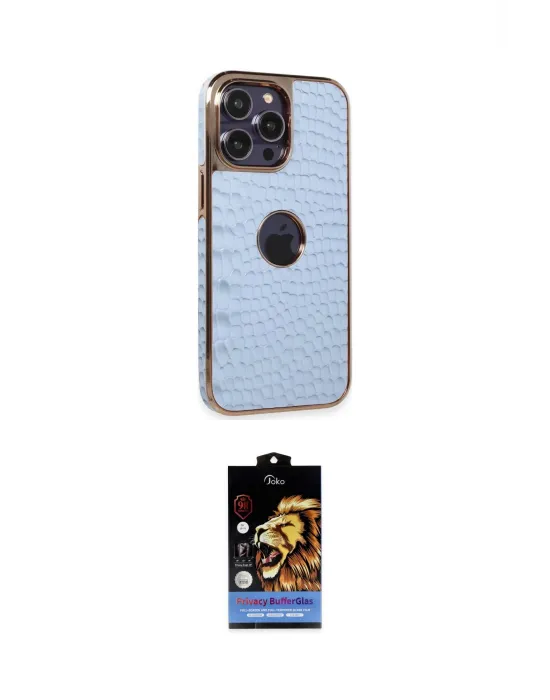 ieg™ iPhone 14 Pro Kılıf Ufuk Form Prime - Siyah Buffer Hayalet Cam Ekran Koruyucu