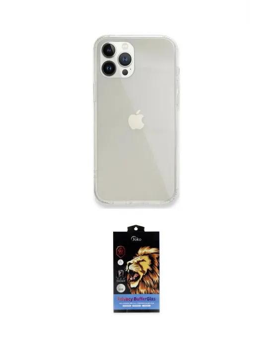 ieg™ iPhone 14 Pro Kılıf Vadi Asil Prime - Siyah Buffer Hayalet Cam Ekran Koruyucu