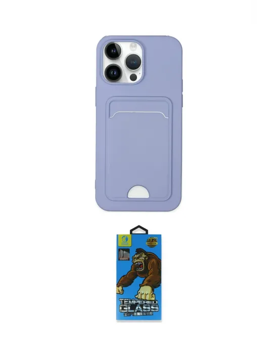 ieg™ iPhone 14 Pro Kılıf Vadi Çizgi Prime - Siyah 18D Cam Ekran Koruyucu