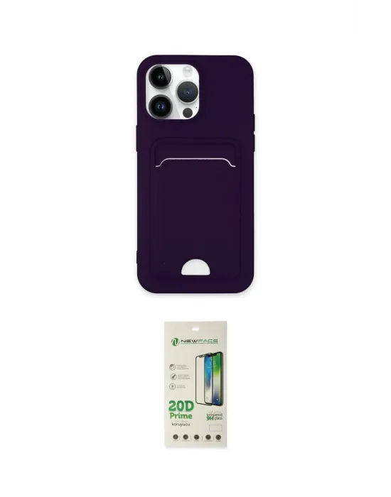 ieg™ iPhone 14 Pro Kılıf Vadi Çizgi Prime - Siyah 20D Premium Cam Ekran Koruyucu
