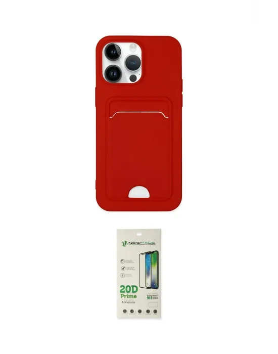ieg™ iPhone 14 Pro Kılıf Vadi Çizgi Prime - Siyah 20D Premium Cam Ekran Koruyucu