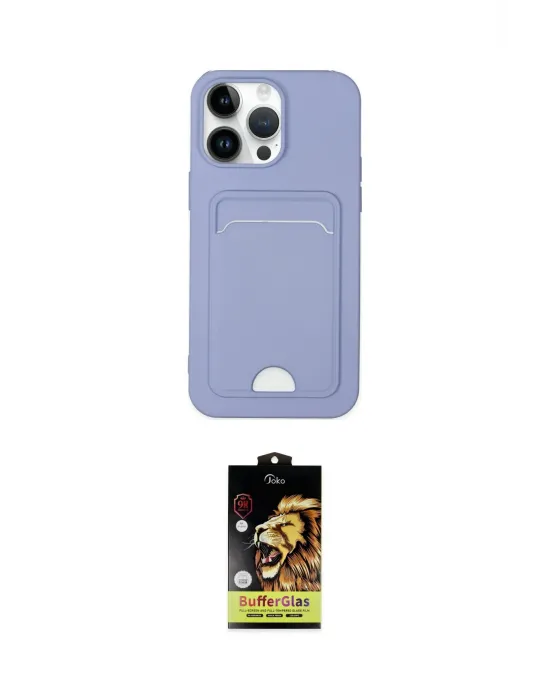 ieg™ iPhone 14 Pro Kılıf Vadi Çizgi Prime - Siyah Buffer Cam Ekran Koruyucu