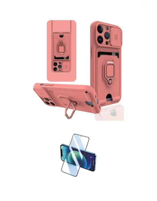 ieg™ iPhone 14 Pro Kılıf Vadi Form Prime - Siyah 3D Antistatik Cam Ekran Koruyucu