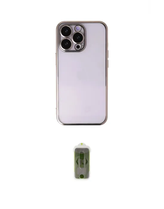 ieg™ iPhone 14 Pro Kılıf Vadi Minimal - Siyah Joko Magic 5D Hayalet Cam