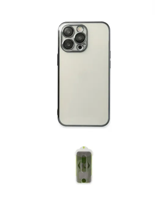 ieg™ iPhone 14 Pro Kılıf Vadi Minimal - Siyah Joko Magic 5D Hayalet Cam