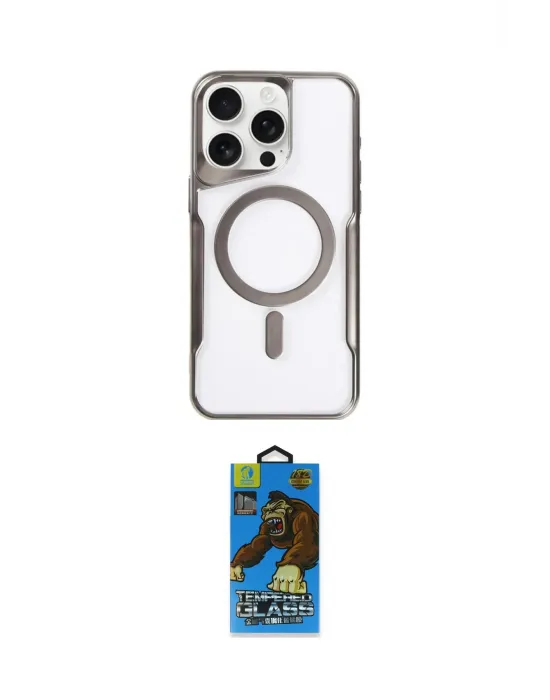 ieg™ iPhone 14 Pro Kılıf Yadigar Klasik Özel Seri - Siyah 18D Cam Ekran Koruyucu