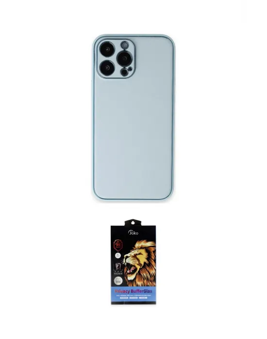 ieg™ iPhone 14 Pro Kılıf Yadigar Klasik - Siyah Buffer Hayalet Cam Ekran Koruyucu