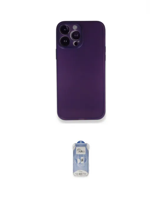 ieg™ iPhone 14 Pro Kılıf Yadigar Yansıma Serisi - Siyah Joko Magic 5D Cam