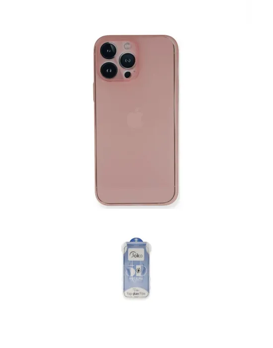 ieg™ iPhone 14 Pro Kılıf Yadigar Yansıma Serisi - Siyah Joko Magic 5D Cam