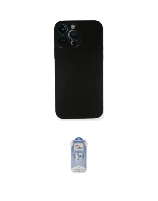 ieg™ iPhone 14 Pro Kılıf Yadigar Yansıma Serisi - Siyah Joko Magic 5D Cam