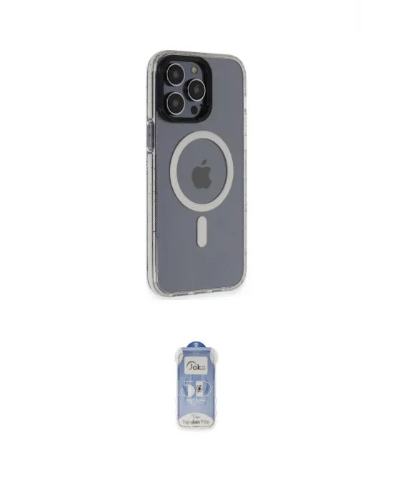 ieg™ iPhone 14 Pro Kılıf Yankı Işık Prime - Siyah Joko Magic 5D Cam