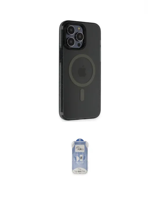 ieg™ iPhone 14 Pro Kılıf Yankı Işık Prime - Siyah Joko Magic 5D Cam