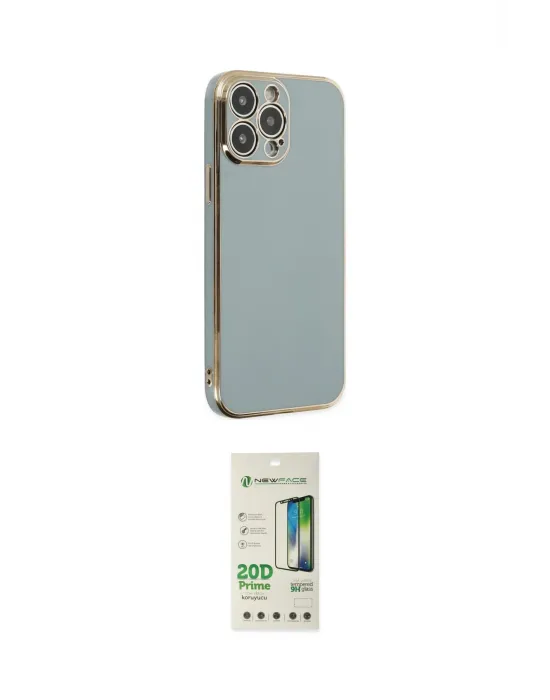 ieg™ iPhone 14 Pro Kılıf Yankı Serisi - Siyah 20D Premium Cam Ekran Koruyucu