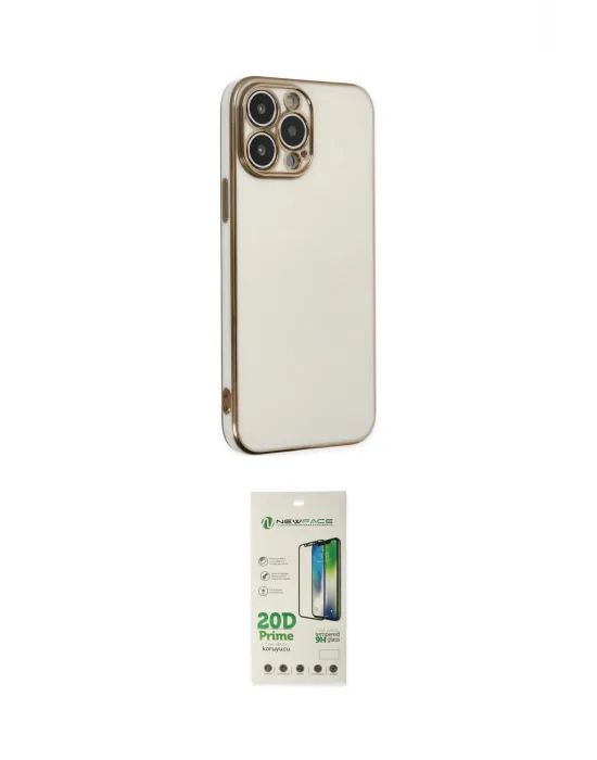 ieg™ iPhone 14 Pro Kılıf Yankı Serisi - Siyah 20D Premium Cam Ekran Koruyucu