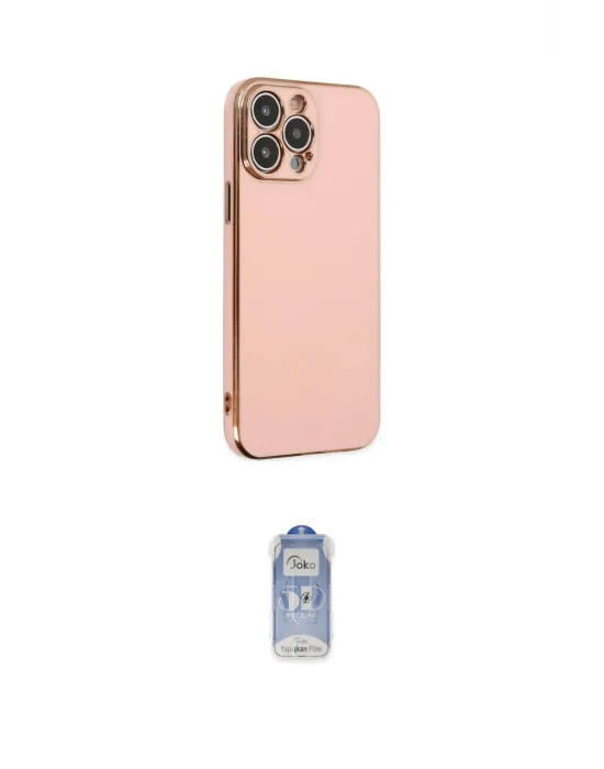 ieg™ iPhone 14 Pro Kılıf Yankı Serisi - Siyah Joko Magic 5D Cam
