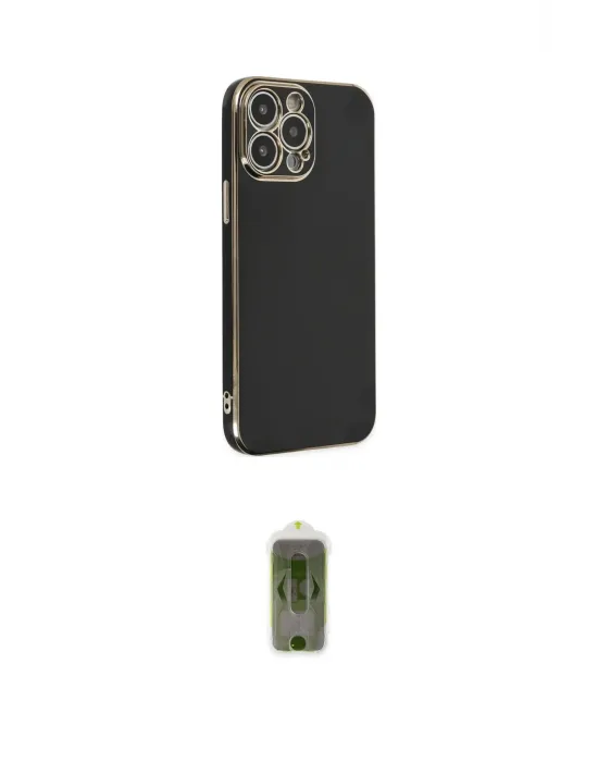 ieg™ iPhone 14 Pro Kılıf Yankı Serisi - Siyah Joko Magic 5D Hayalet Cam