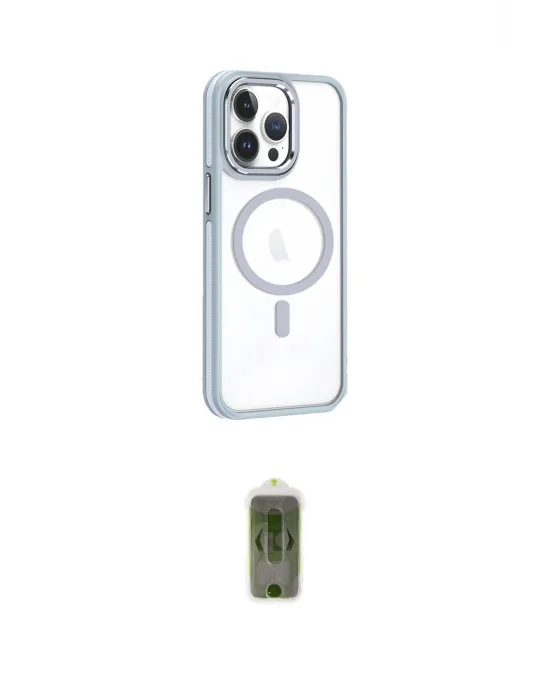 ieg™ iPhone 14 Pro Kılıf Yörünge Klasik - Siyah Joko Magic 5D Hayalet Cam