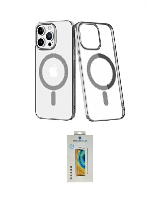 ieg™ iPhone 14 Pro Kılıf Yörünge Minimal - Siyah Polymer Nano Ekran Koruyucu
